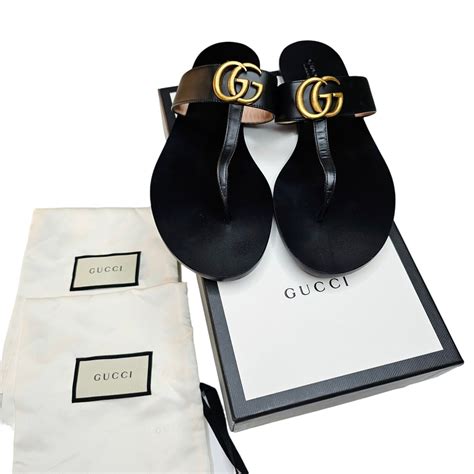 gucci marmont thongs|Designer Flip Flops for Women .